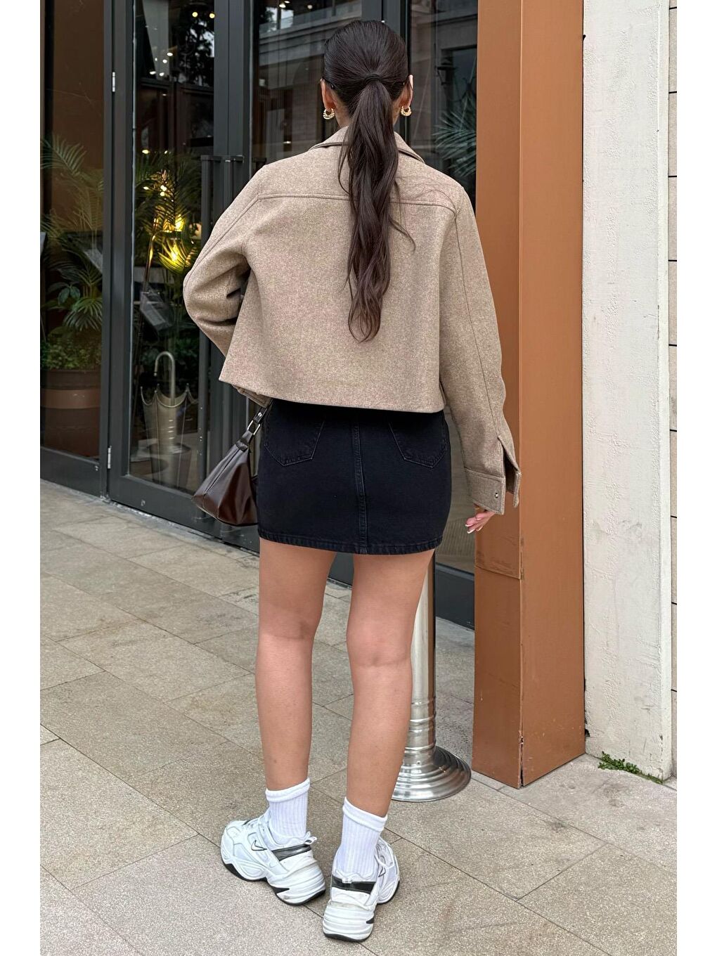 Siyah Jean Etek Mg2372-6