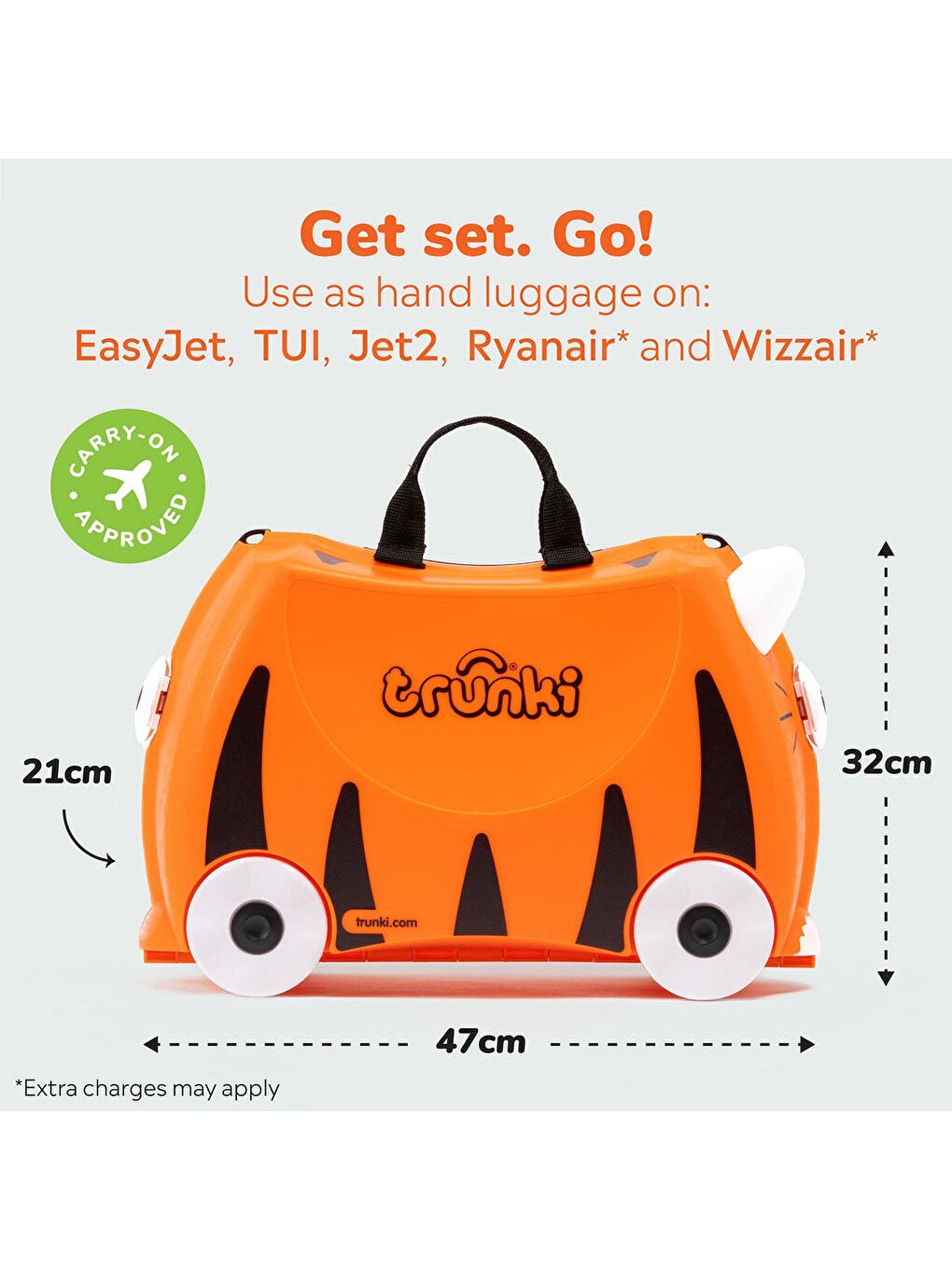 Trunki Karışık Çocuk Bavulu - Kaplan Tipu - 3