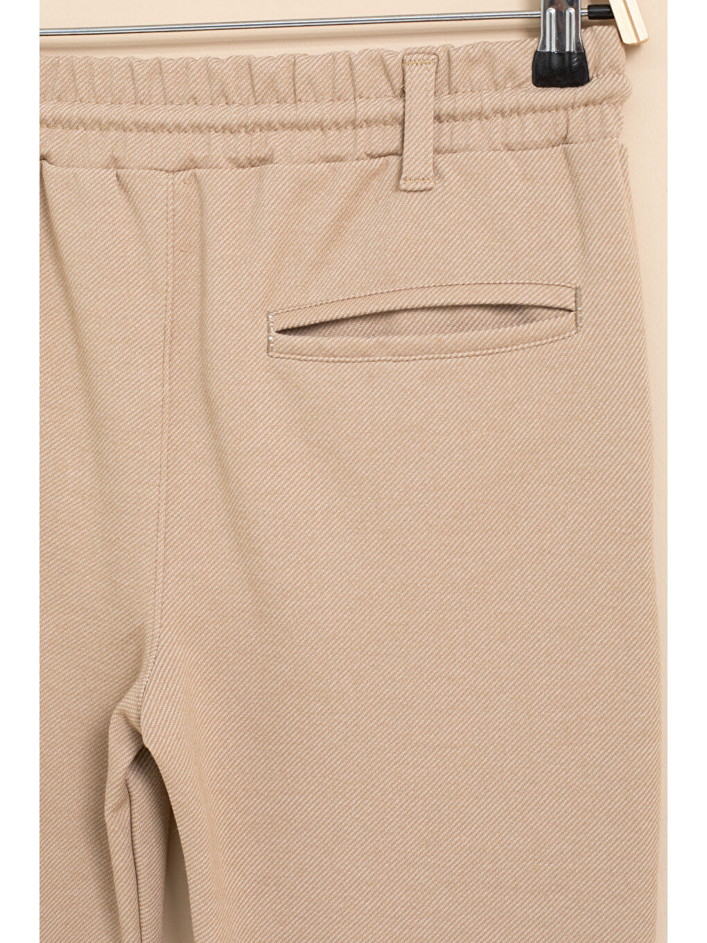 Kahverengi Kahve Erkek Çocuk Duble Paça Beli Lastikli Basic Kumaş Pantolon 21423-3