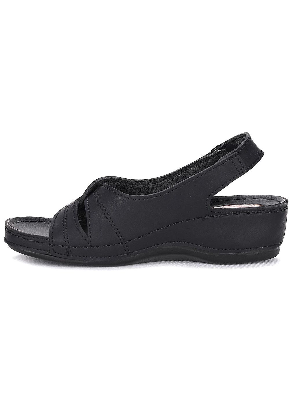 Siyah Günlük 5 Cm Topuklu Jel Kadın Sandalet Ary 09-192-4