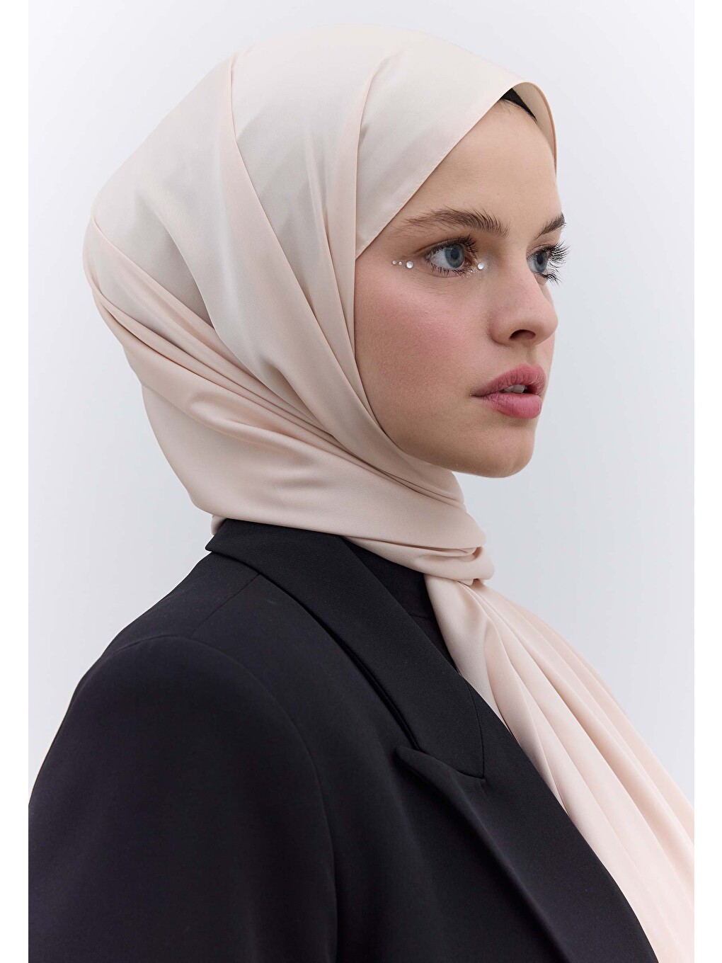 Pembe İpeksi Elegance Şal Açık Pudra-1
