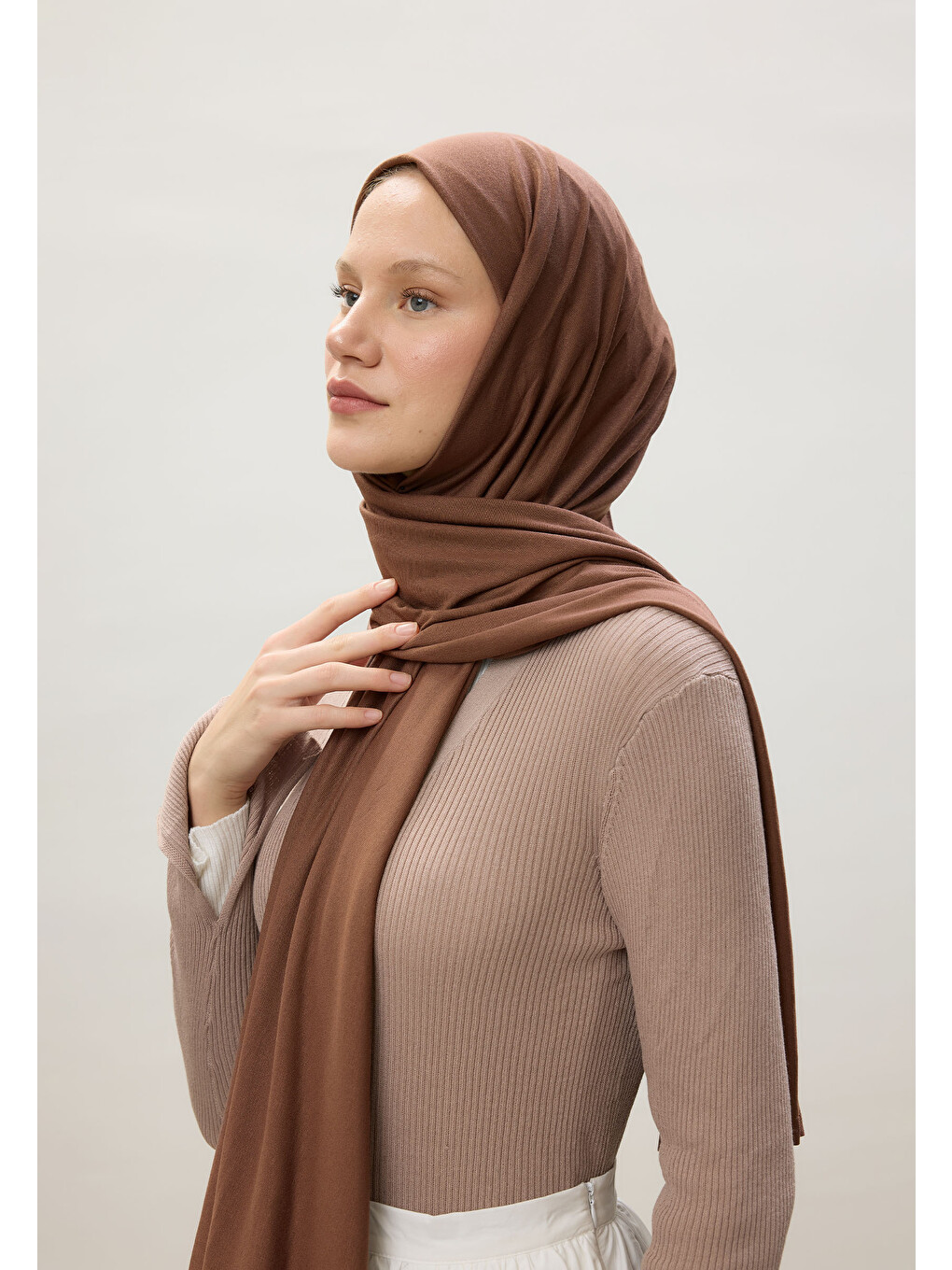 Kahverengi Penye Şal Acı Kahve-3