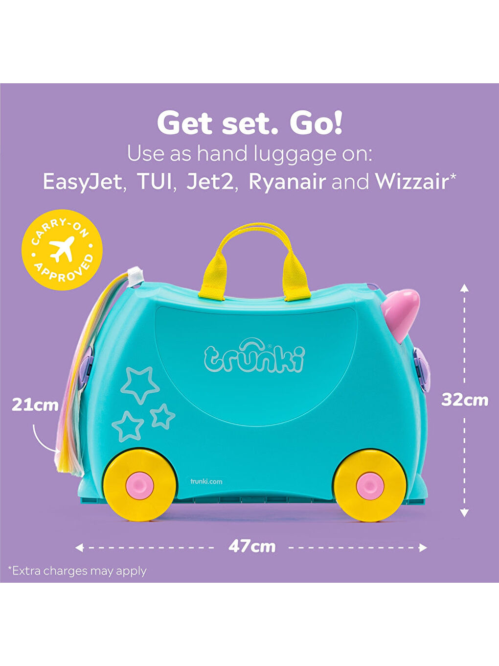 Trunki Karışık Çocuk Bavulu - Una Unicorn - 4