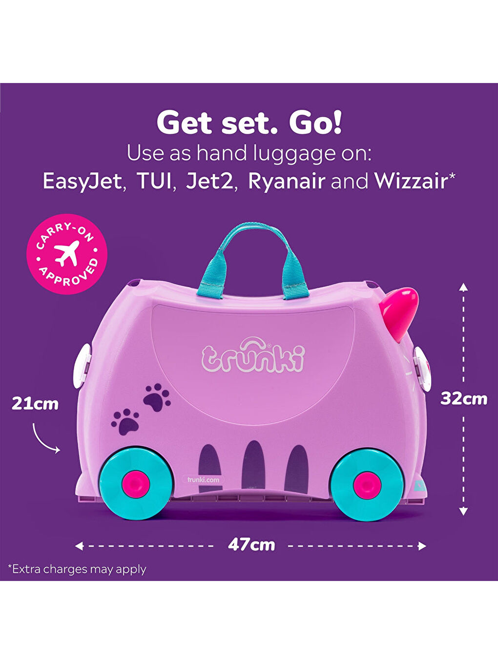 Trunki Karışık Çocuk Bavulu - Kedi Cassie - 3