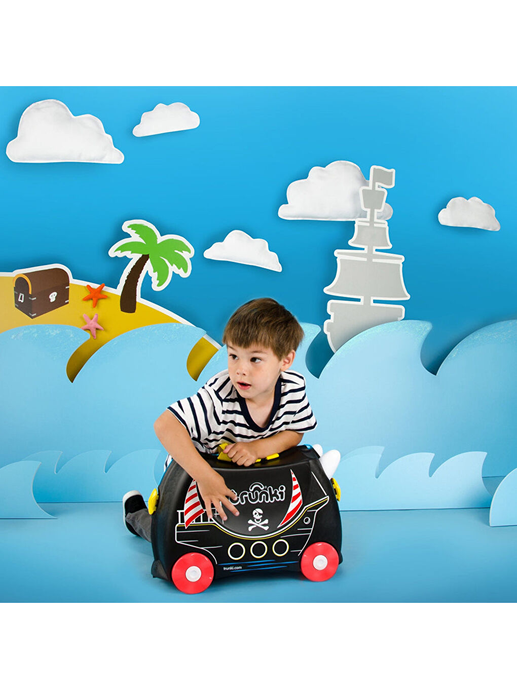 Trunki Karışık Çocuk Bavulu - Korsan Pedro - 7