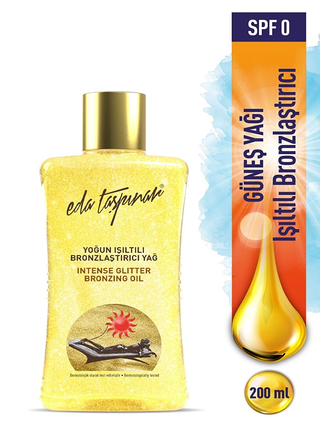 Yoğun Işıltılı Bronzlaştırıcı Yağ - 200 Ml