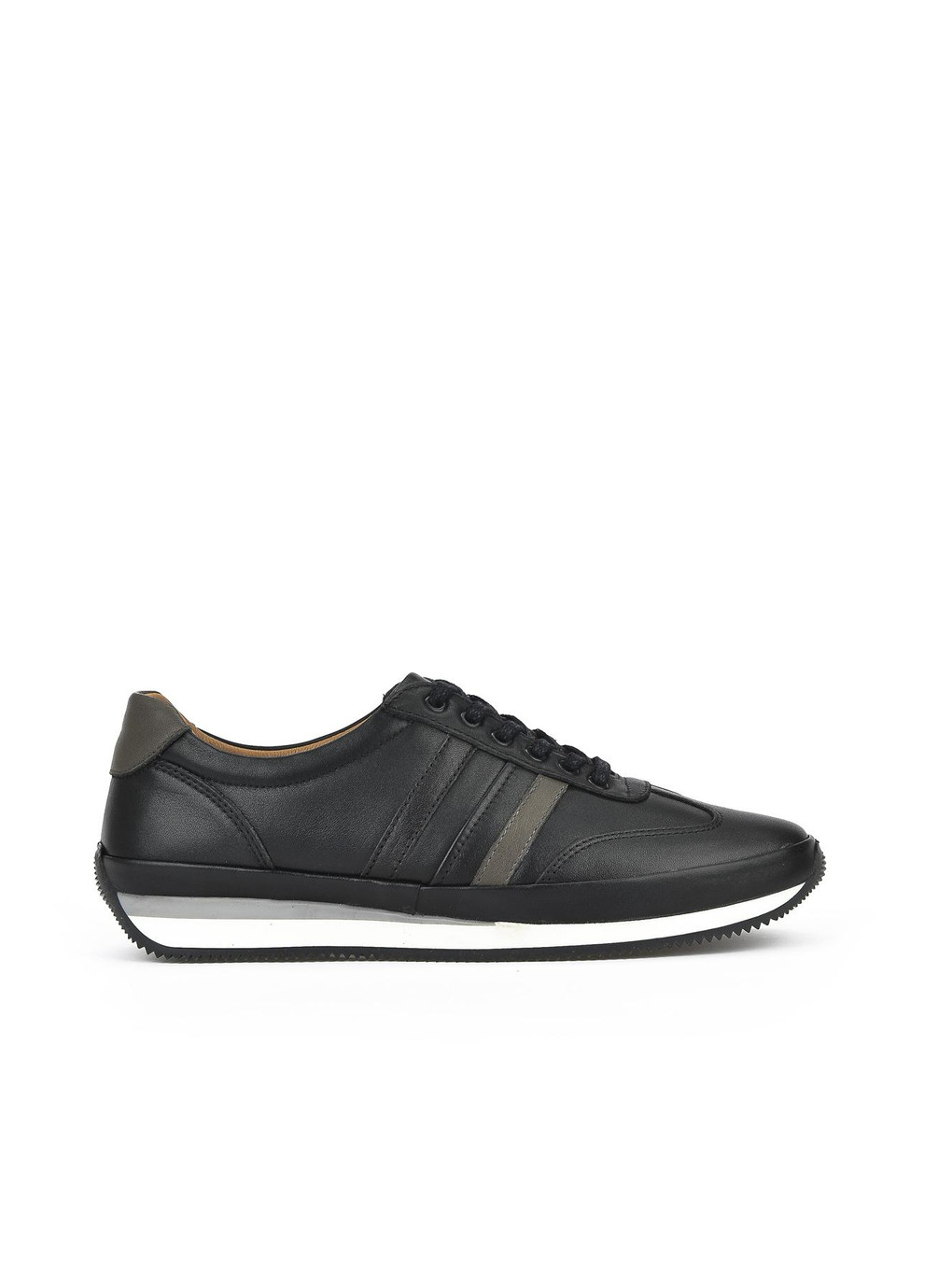 Erkek Hakiki Deri Sneaker 1311002 060 Siyah
