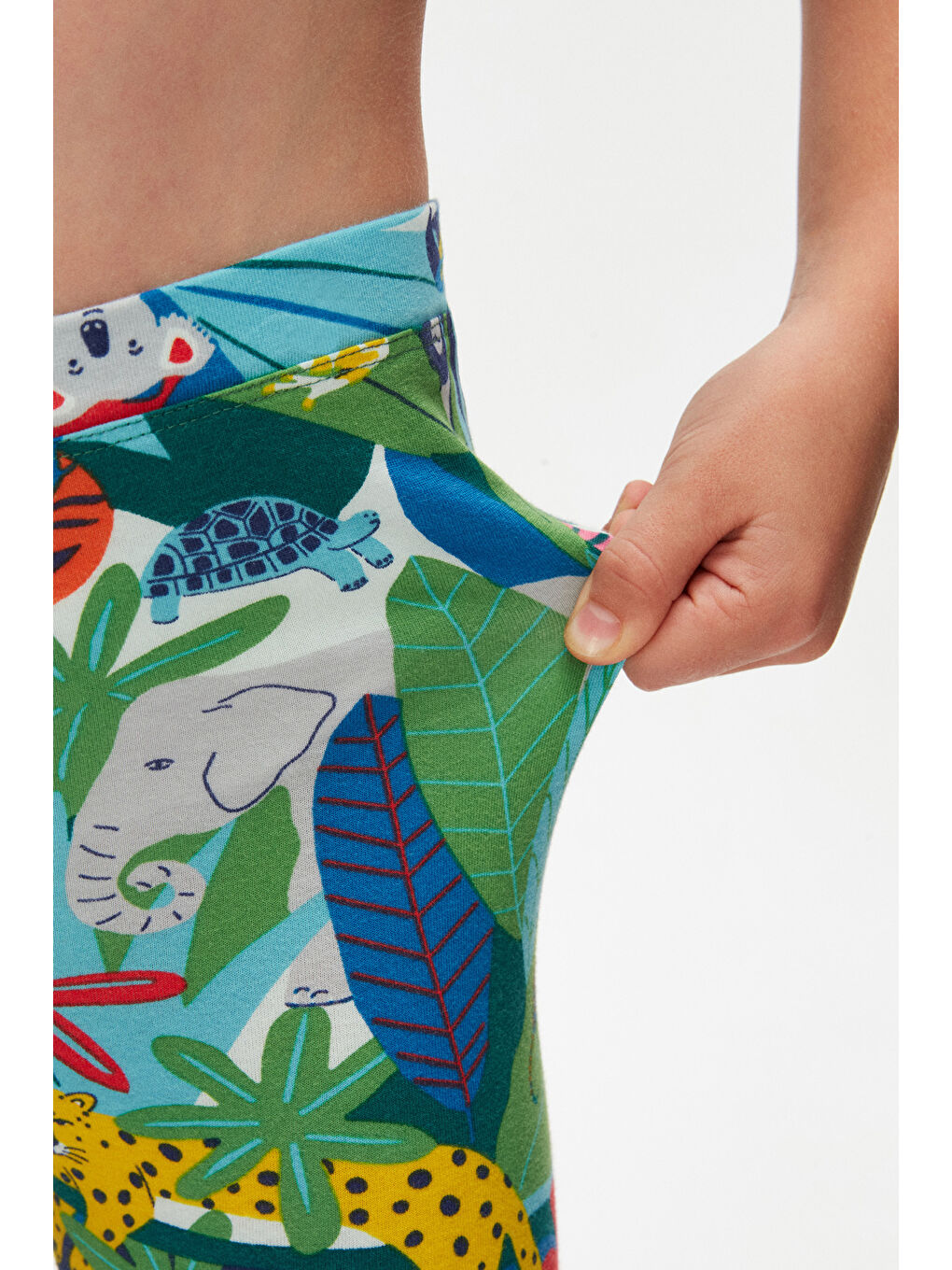 Karışık Kız Çocuk Tropical Zoo Desen Tayt-2