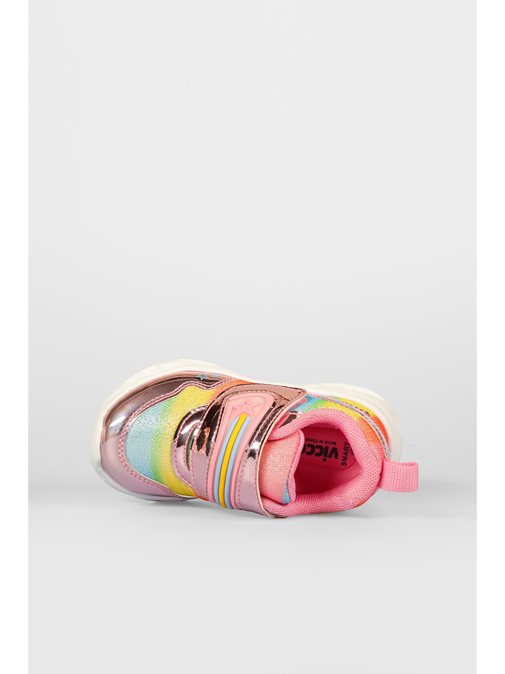 Kita Işıklı Kız Bebek Pembe Spor Ayakkabı-5