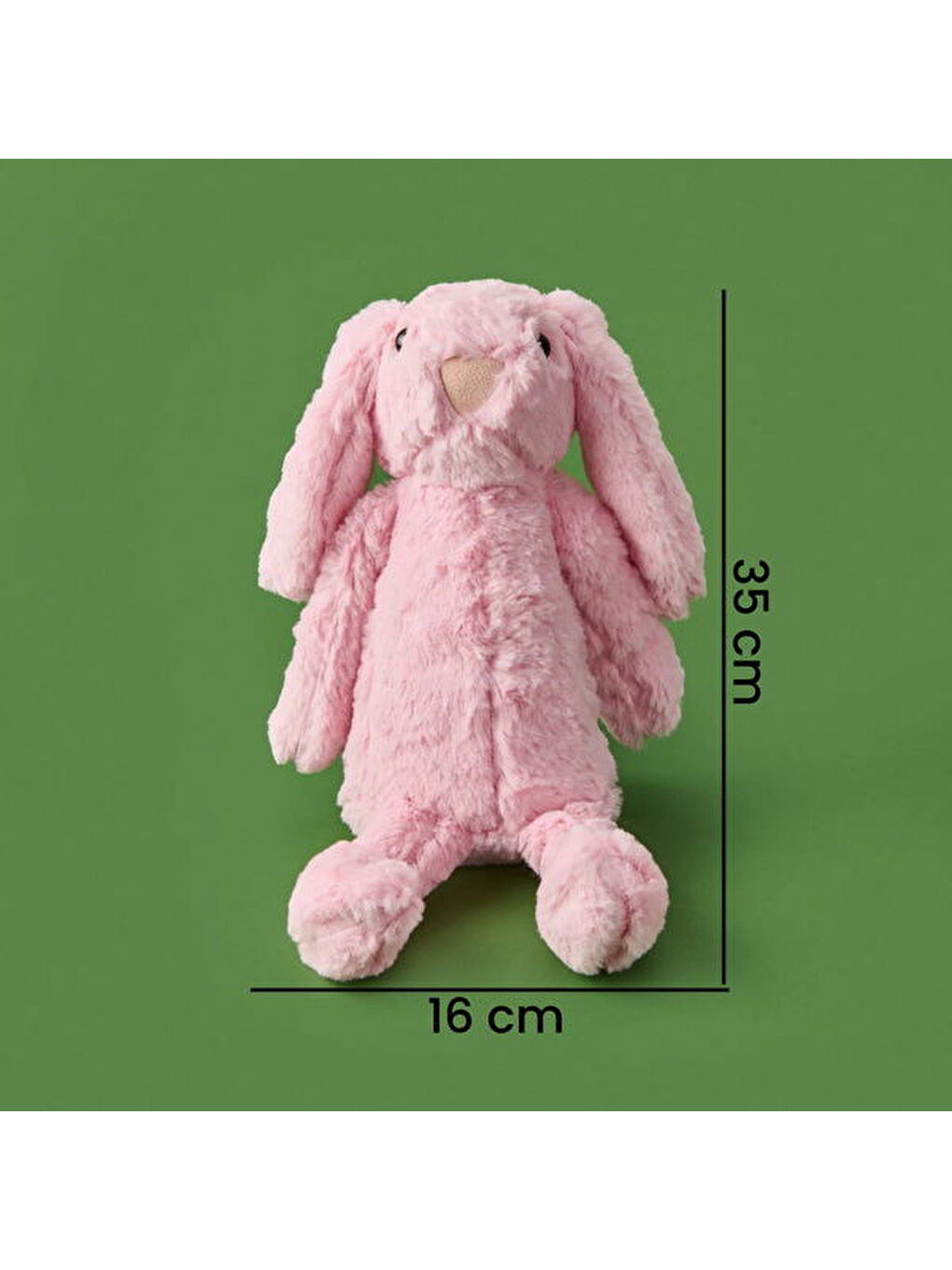 Soft Rabbit Figürlü Yastık - Pembe - 16x35 cm-4