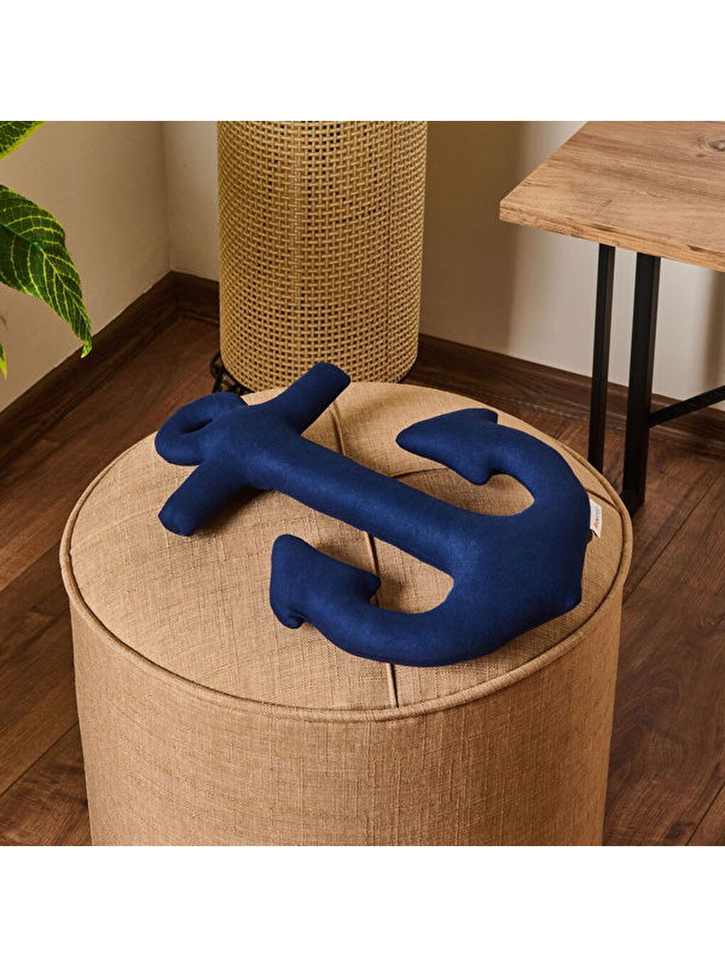 Soft Çapa Figürlü Yastık - Lacivert - 28x40 cm-2