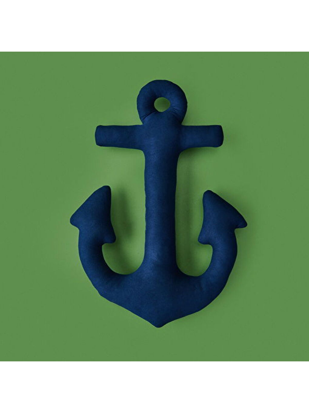 Soft Çapa Figürlü Yastık - Lacivert - 28x40 cm-1