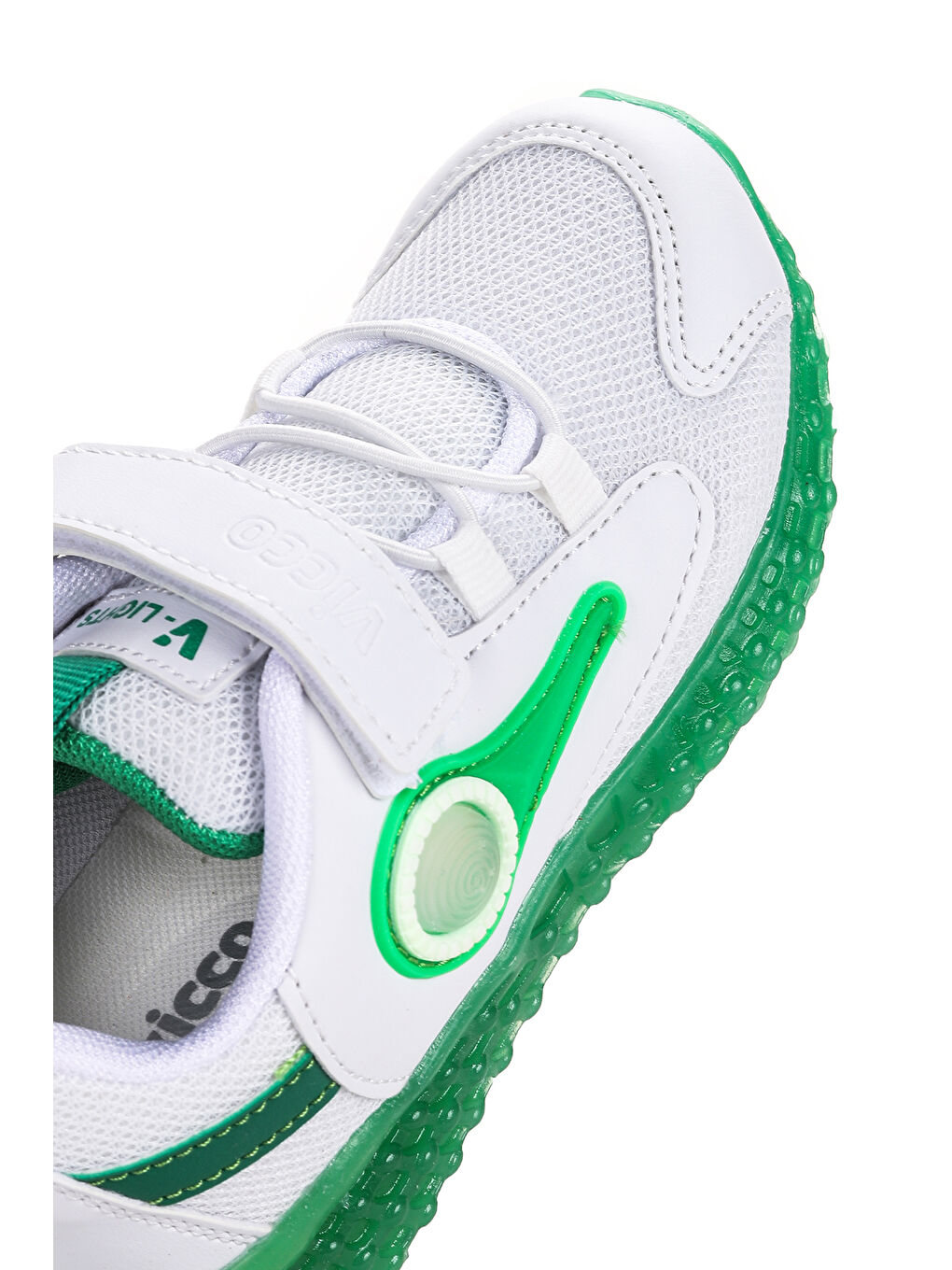 Beyaz Yomi Işıklı Cırtlı Kız/Erkek Çocuk Spor Ayakkabı 313.22Y.151-5