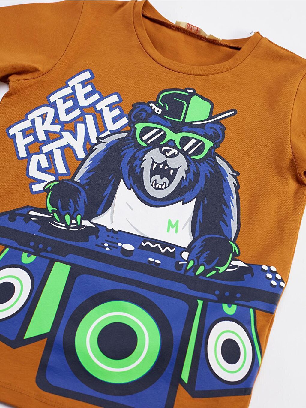 Karışık Dj Baskılı Erkek Çocuk Tişört Şort Takım-4