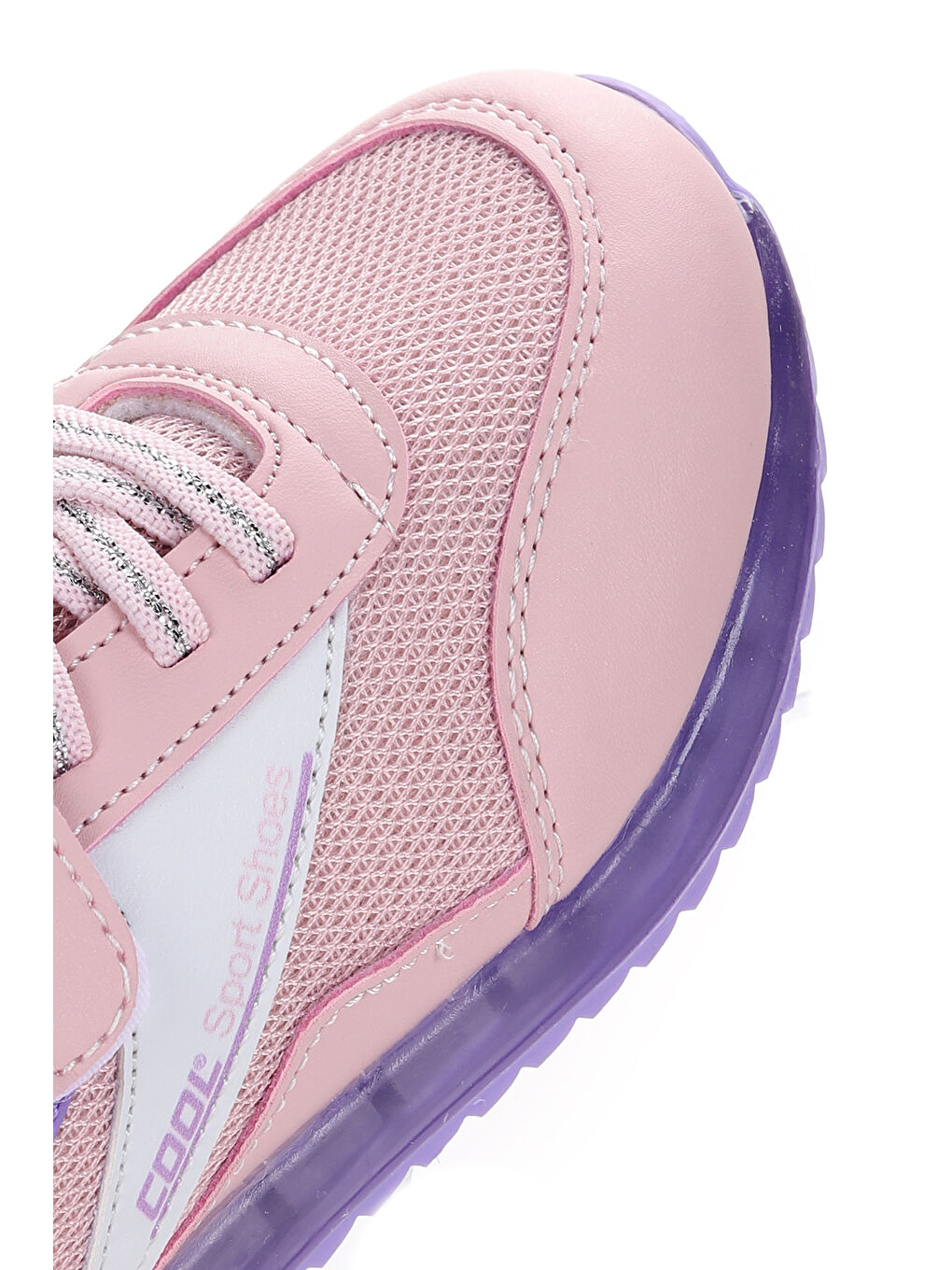 Pembe İron Cırtlı Kız/Erkek Çocuk Spor Ayakkabı-5