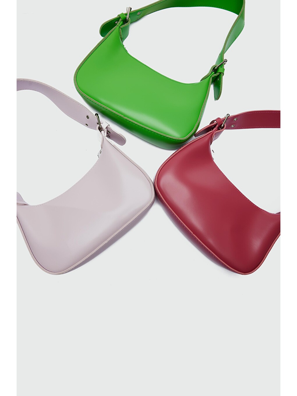 Muse Oval Baget Çanta Pembe-1