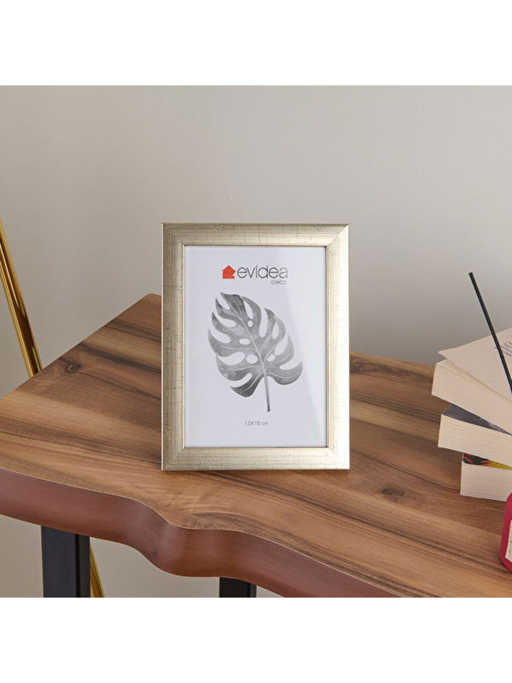 Gri Deco Gardenia Çerçeve - Gümüş - 13x18 cm
