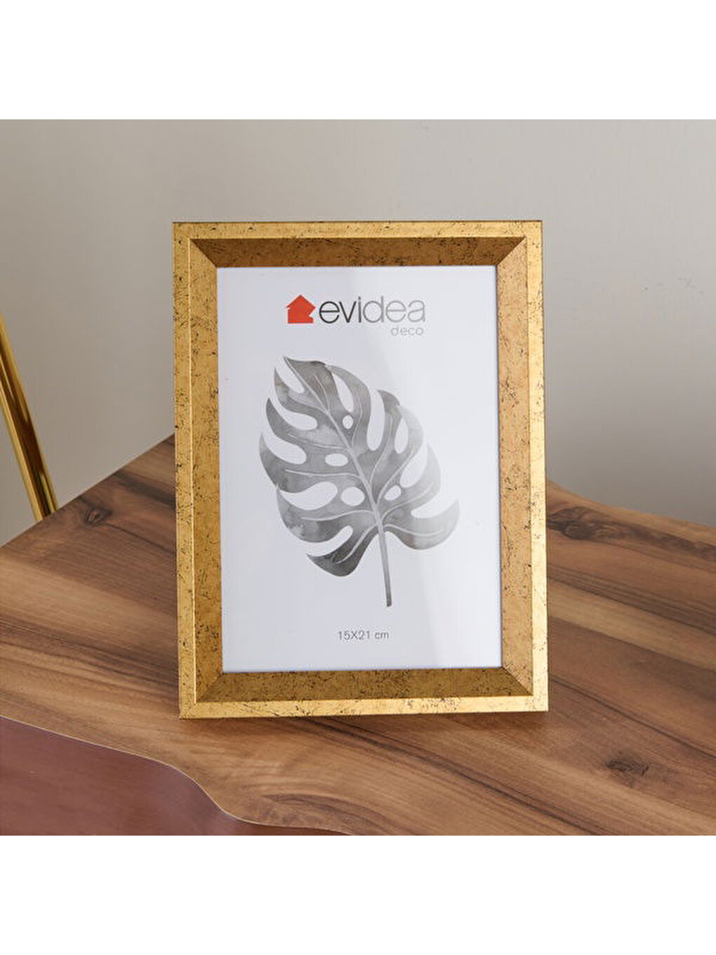 Sarı Deco Dandelion Çerçeve - Gold - 15x21 cm