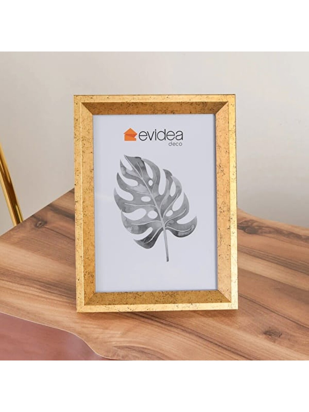Sarı Deco Dandelion Çerçeve - Gold - 15x21 cm-1