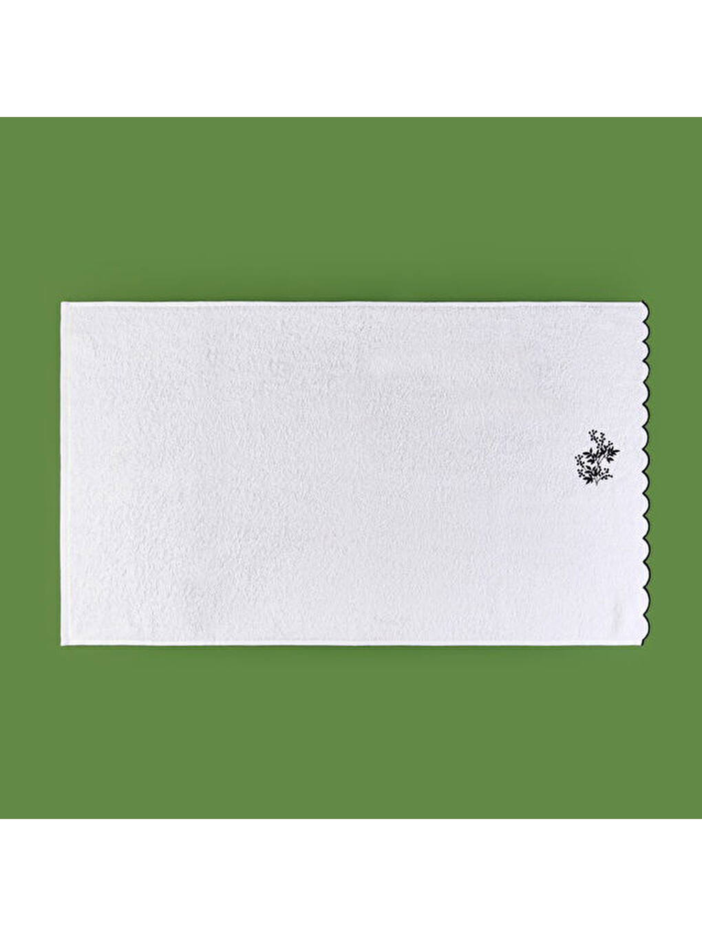 Lila Soft French Cottage Onda Yüz Havlusu - Ekru / Siyah - 50x90 cm-7