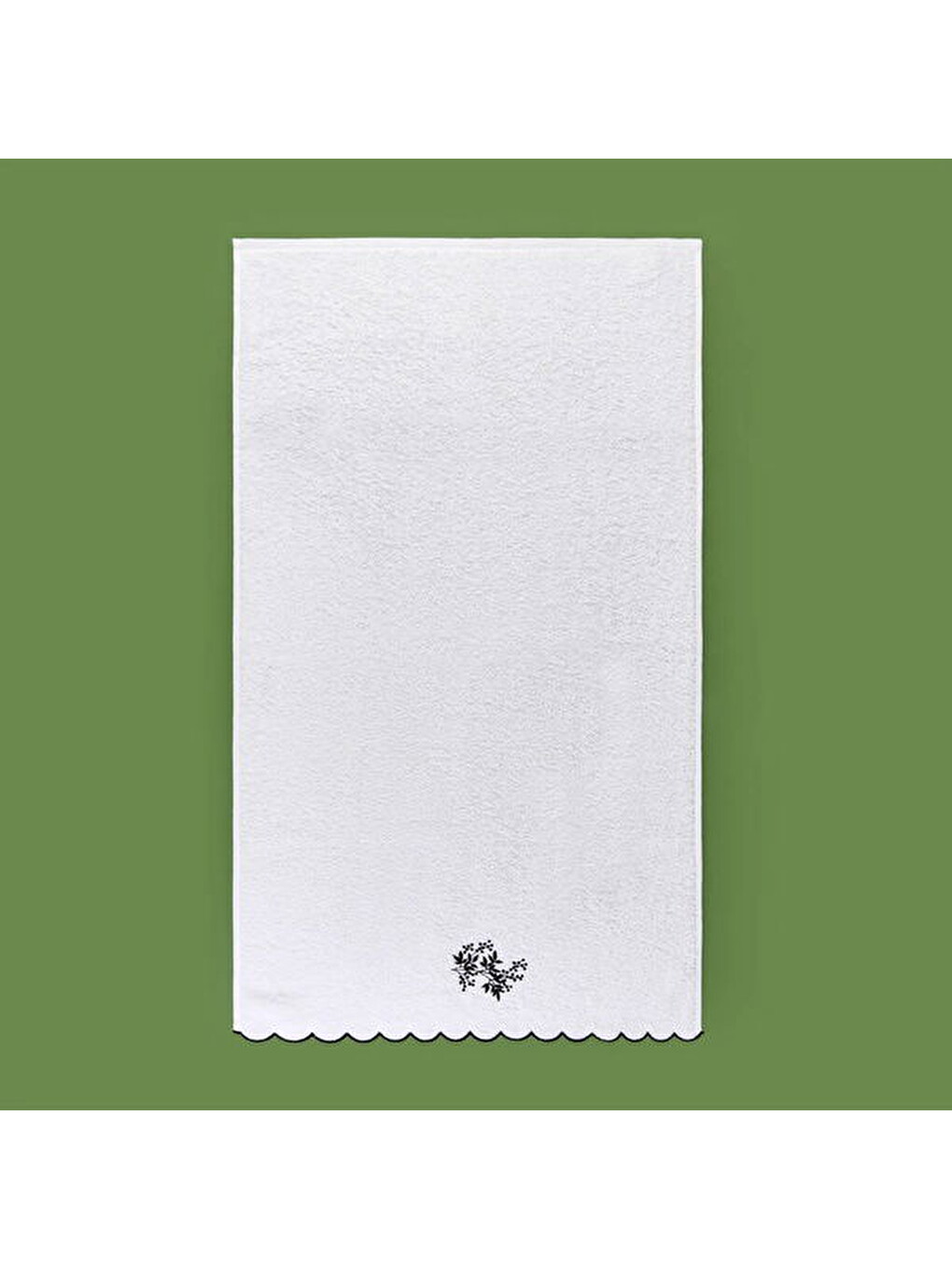 Lila Soft French Cottage Onda Yüz Havlusu - Ekru / Siyah - 50x90 cm-8
