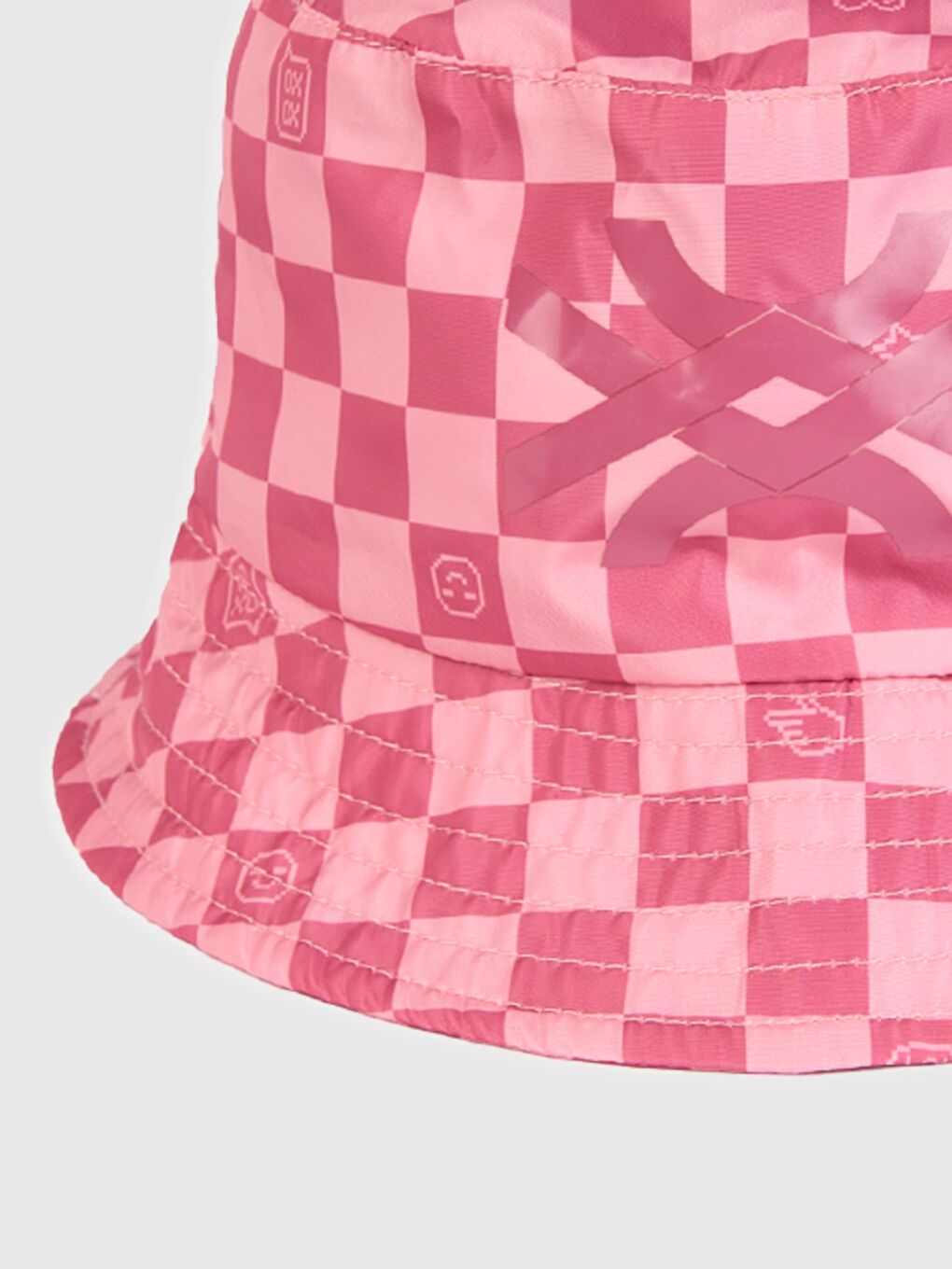 Erkek Çocuk Pembe Benetton Logolu Balıkçı Şapka-1