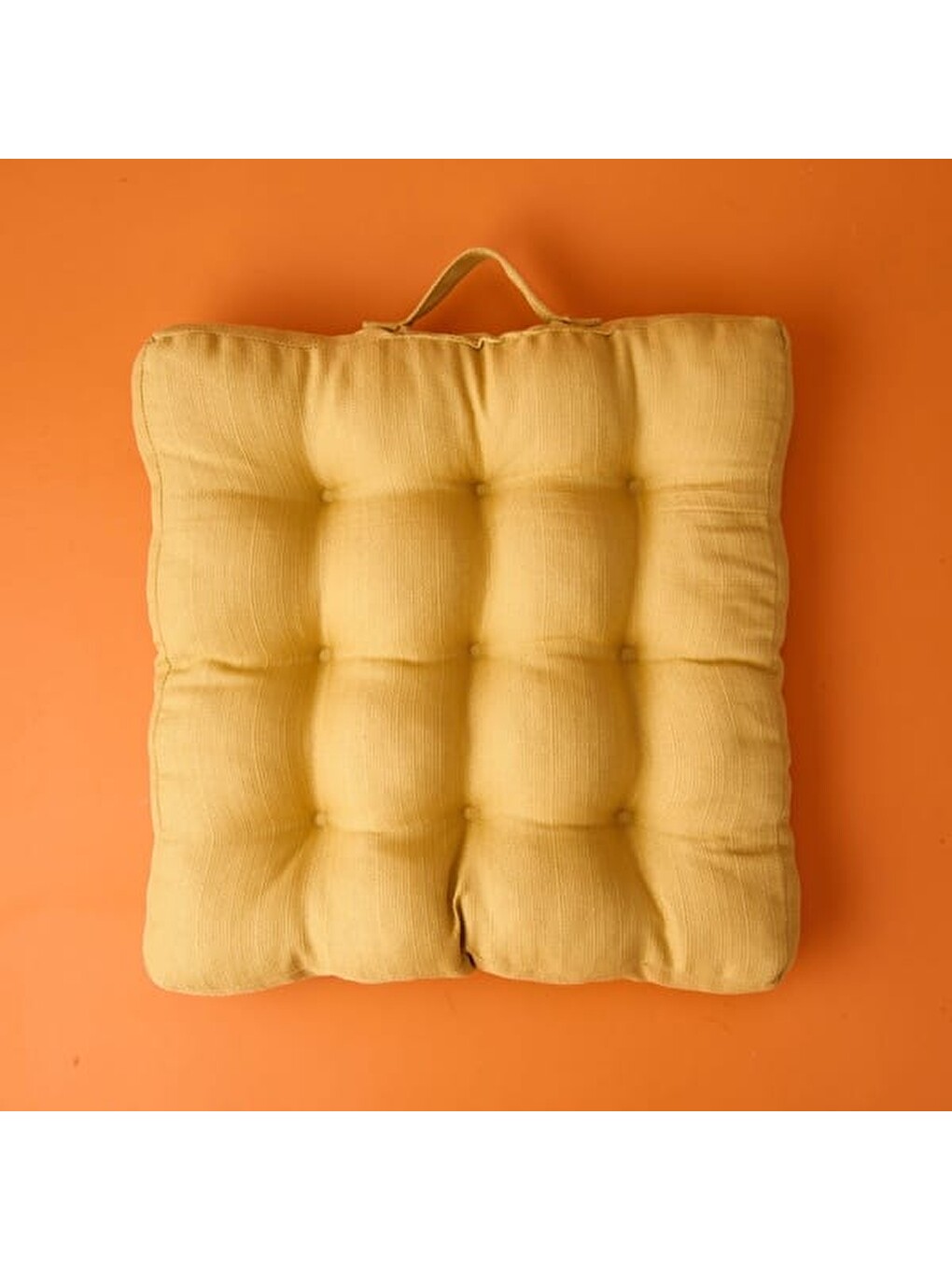 Kahverengi Soft Traum Sandalye Minderi - Hardal - 45x45 cm-3