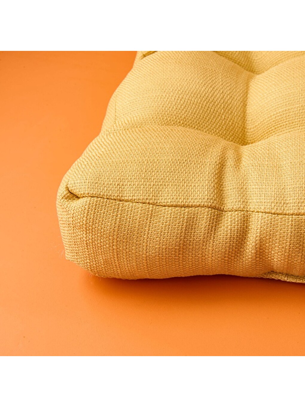 Kahverengi Soft Traum Sandalye Minderi - Hardal - 45x45 cm-5