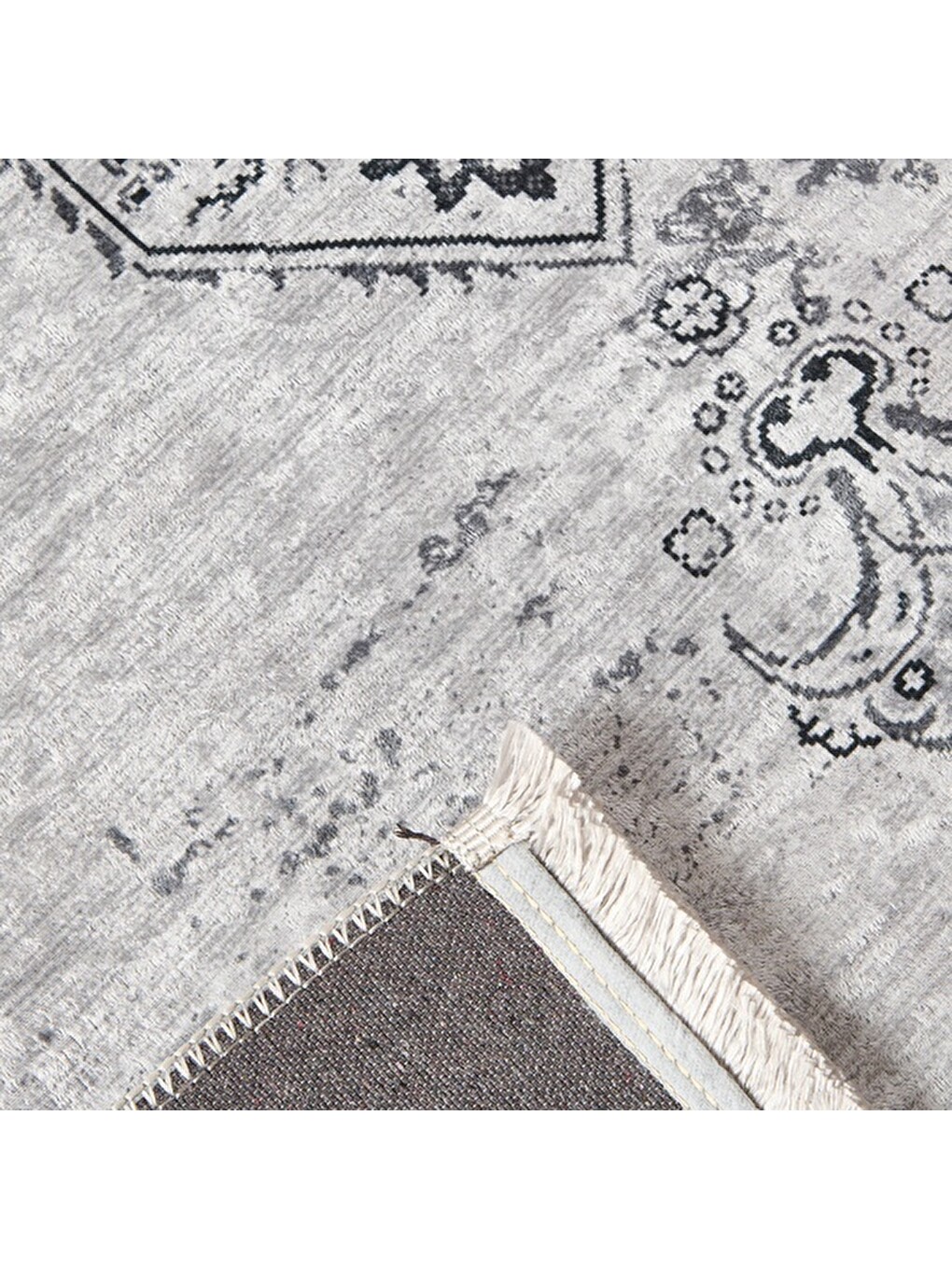 Soft Allon Halı - Gri - 160x230 cm-2