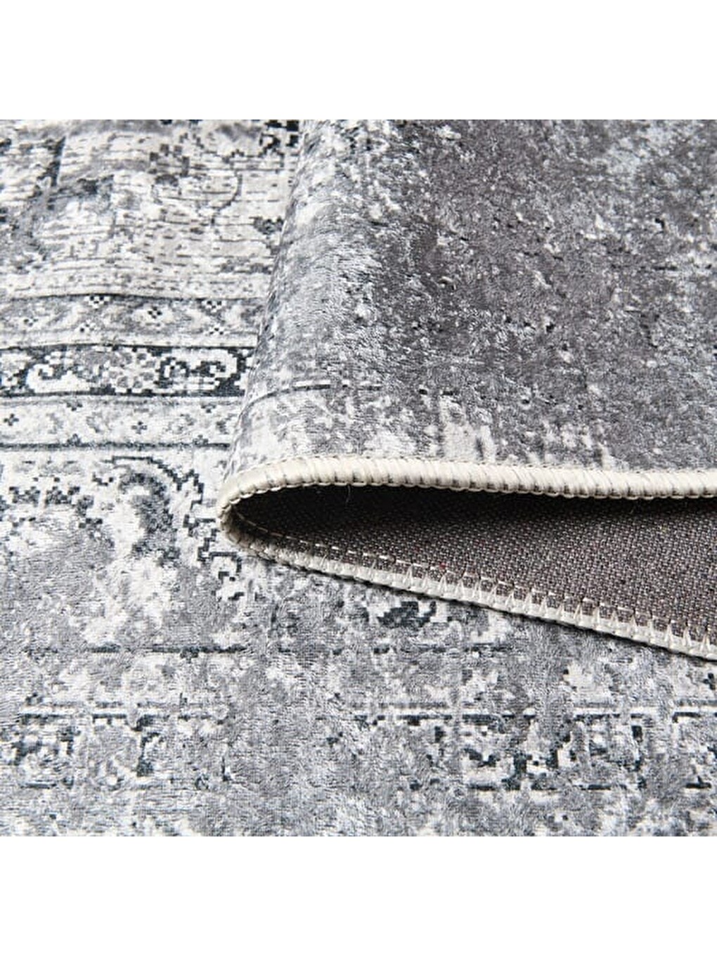 Soft Allon Halı - Gri - 160x230 cm-4