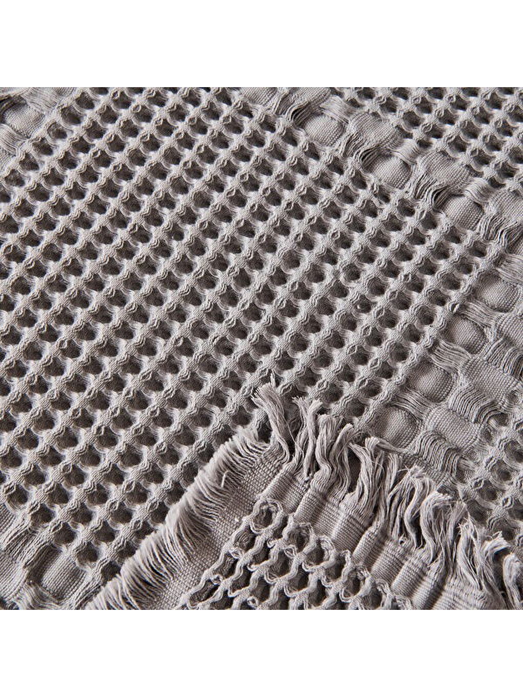 Soft Nako Çift Kişilik Yatak Örtüsü - Gri - 220x240 Cm-2