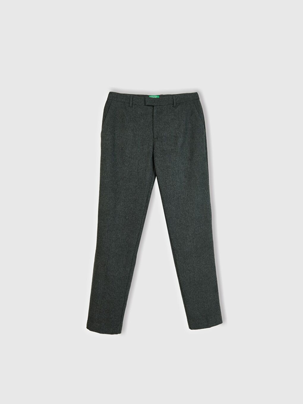 Antrasit Yün Karışımlı Dar Kesim Erkek Pantolon