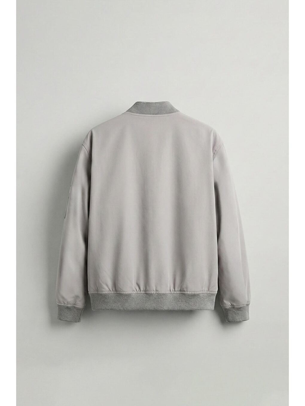 Erkek Basic Bomber Ceket Gri-1