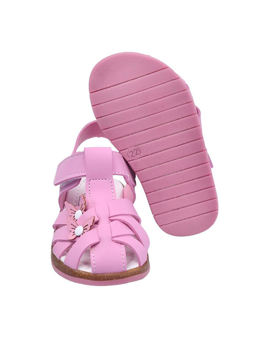 Pembe Günlük Kız Çocuk Bebe Sandalet Şb 2262-71-2