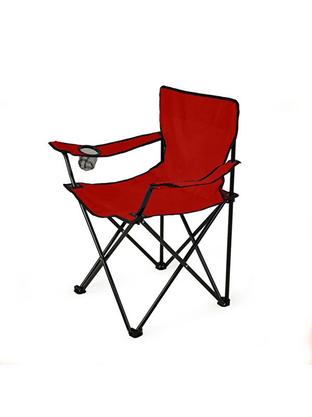 2'li Piknik ve Kamp Sandalyesi - Kırmızı-8