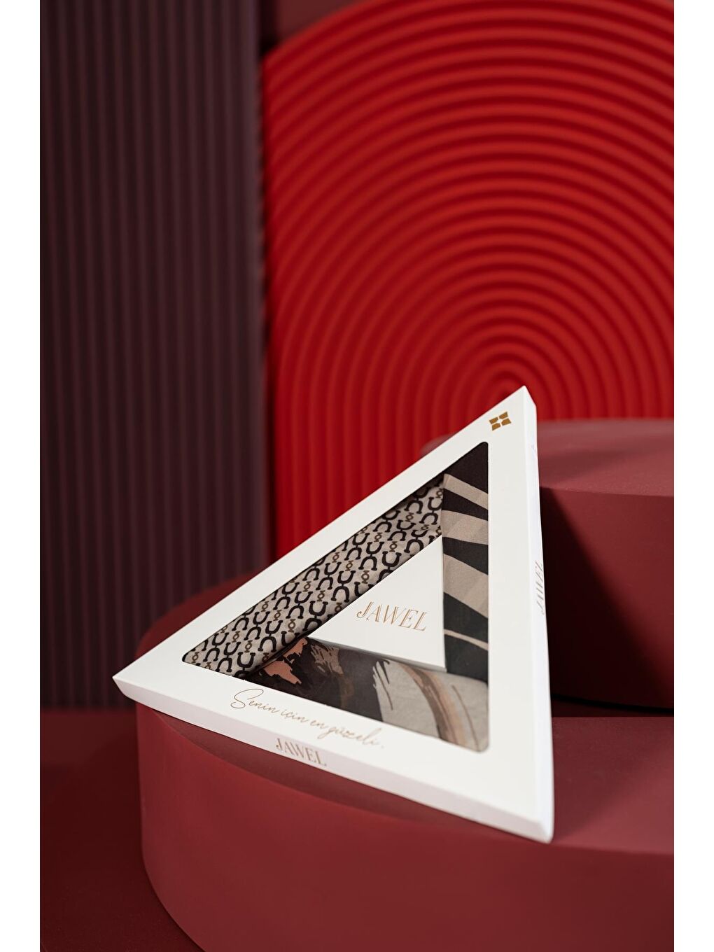 Karışık Kadın Soft Eşarp Paketi (Kahve-Sütlü Kahve-Zebra Siyah-Krem)-1