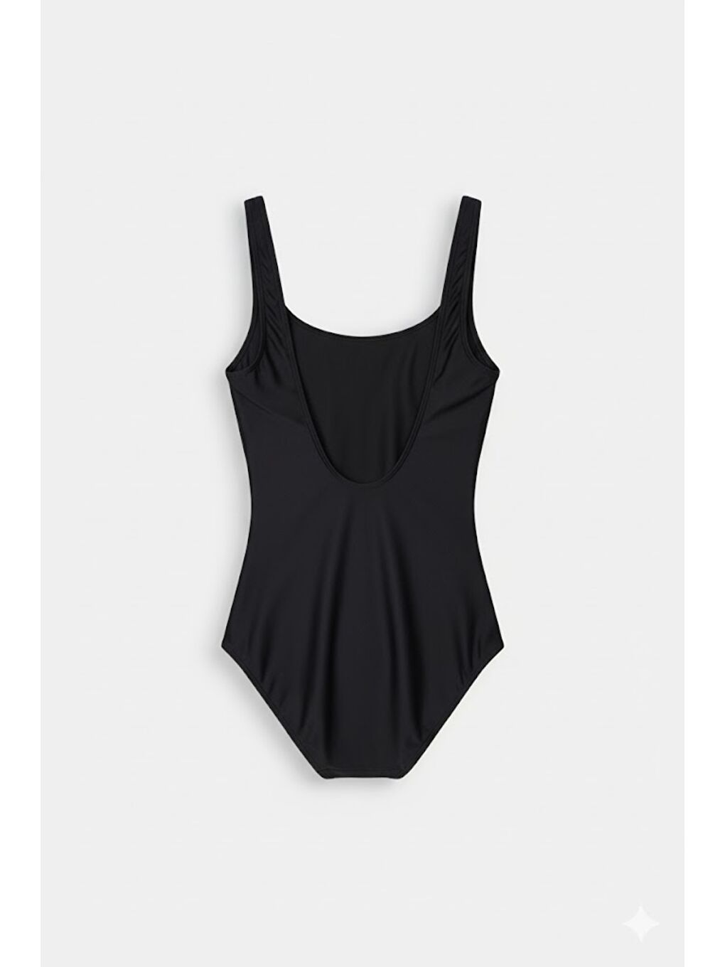 U Yaka Tül Detaylı Mayo 7706 Siyah/Beyaz-1