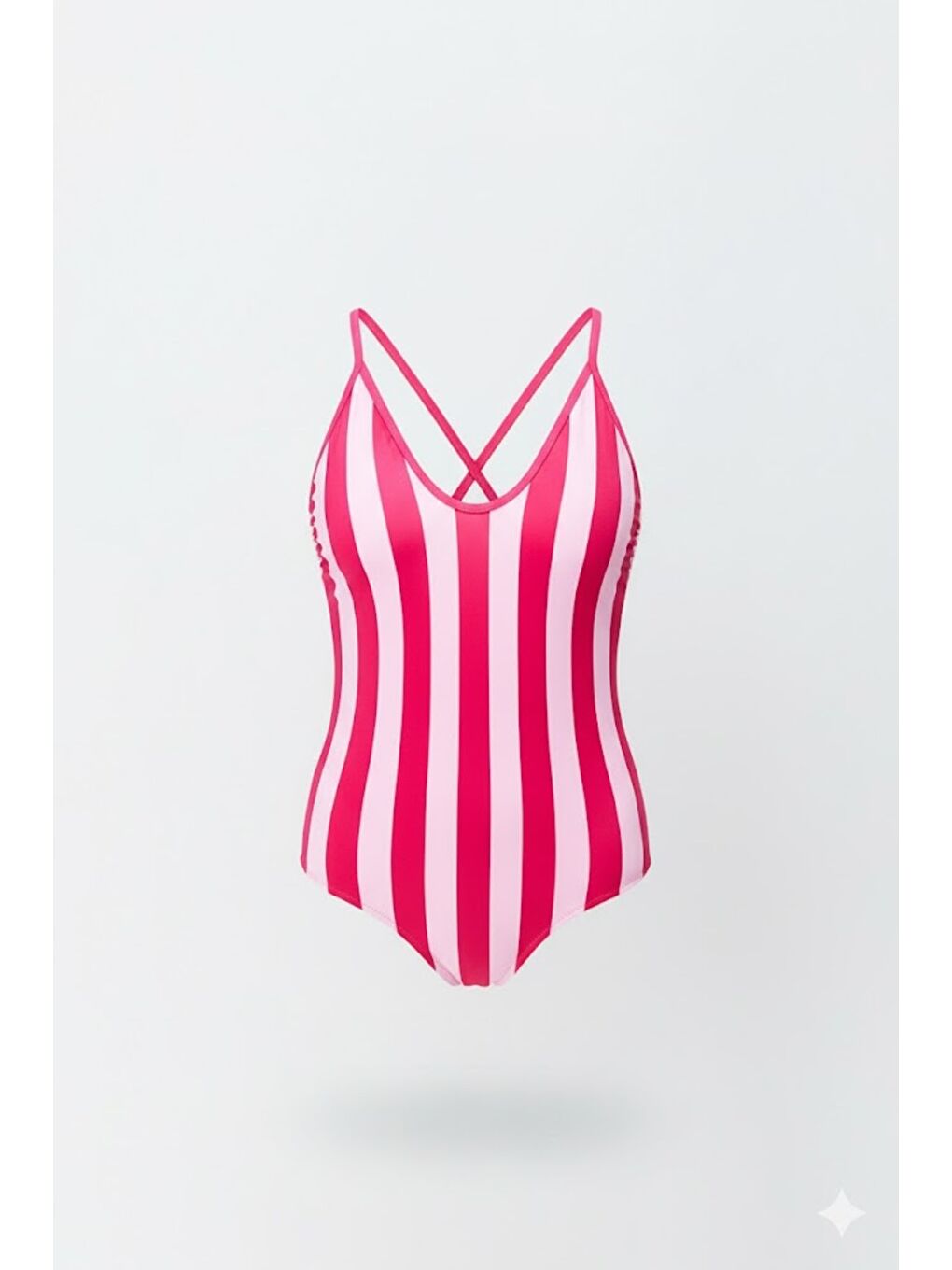 U Yaka İp Askı Mayo 7782 Fuşya