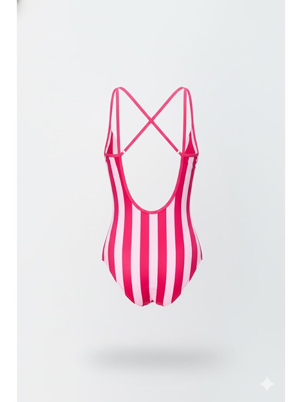 U Yaka İp Askı Mayo 7782 Fuşya-1