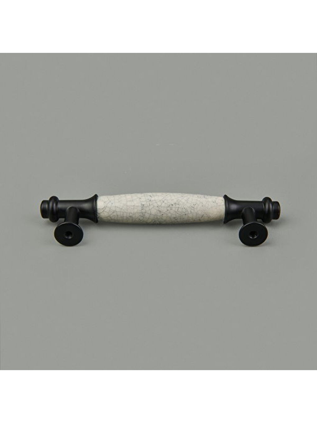 Kaş Çatlak Sırlı 96 Kulp - Beyaz / Siyah-4