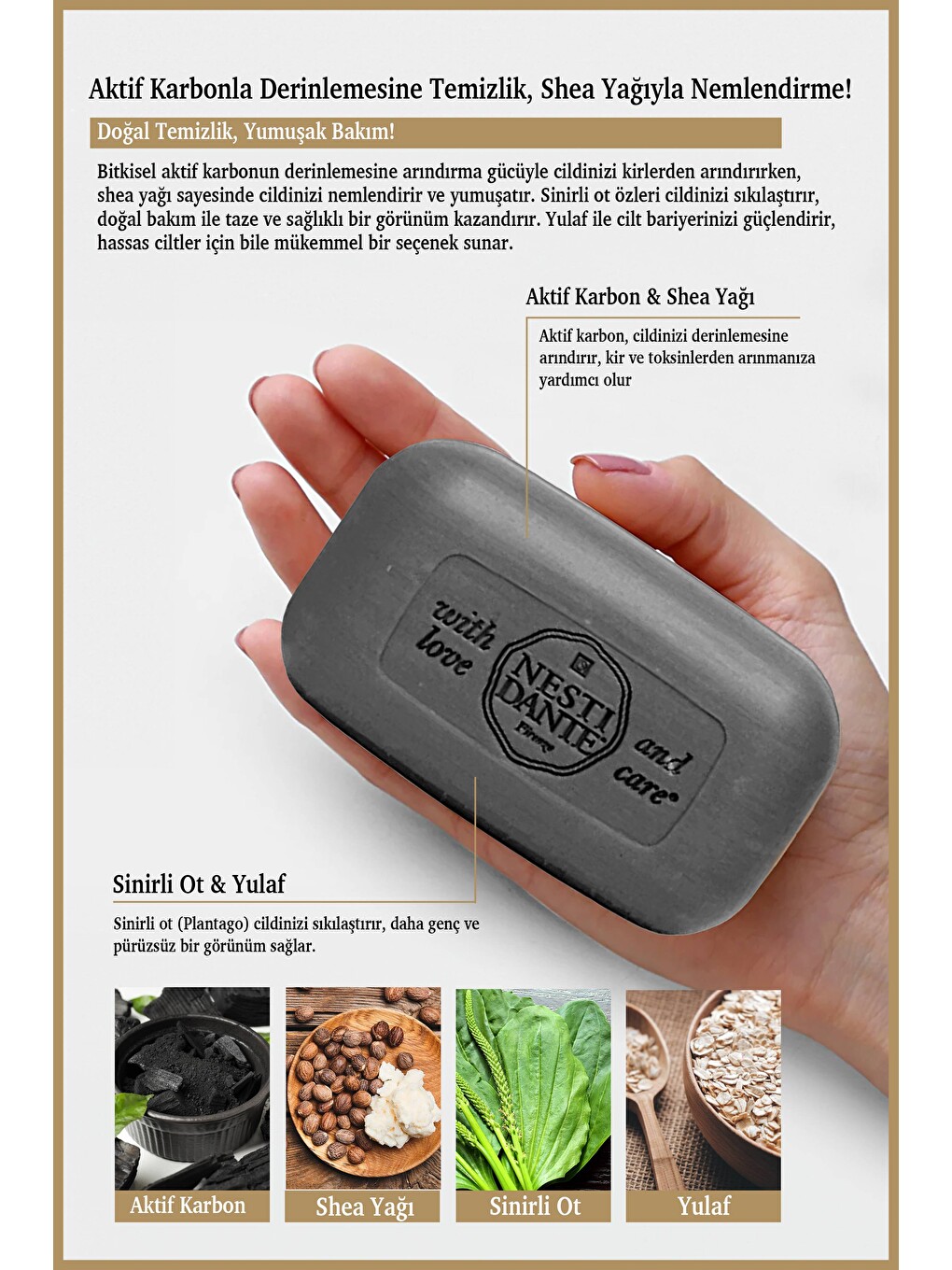 Luxury Black Katı Sabun 250 gr | Aktif Karbon ve Shea Yağı | Canlandırıcı ve Sıkılaştırıcı | Banyo S-2