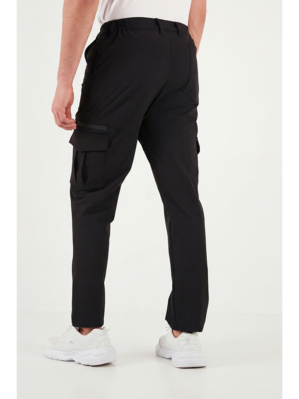 Siyah Regular Fit Normal Bel Cep Detaylı Trekking Ve Kurye Pantolon 693150-6