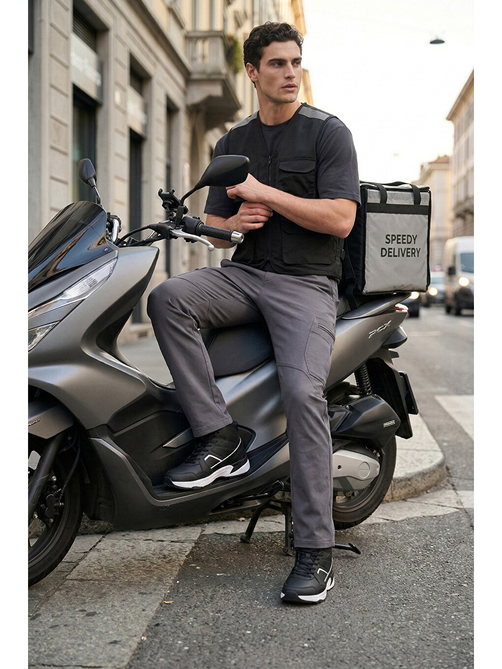 Gri Regular Fit Normal Bel Düz Paça Pantolon 693158