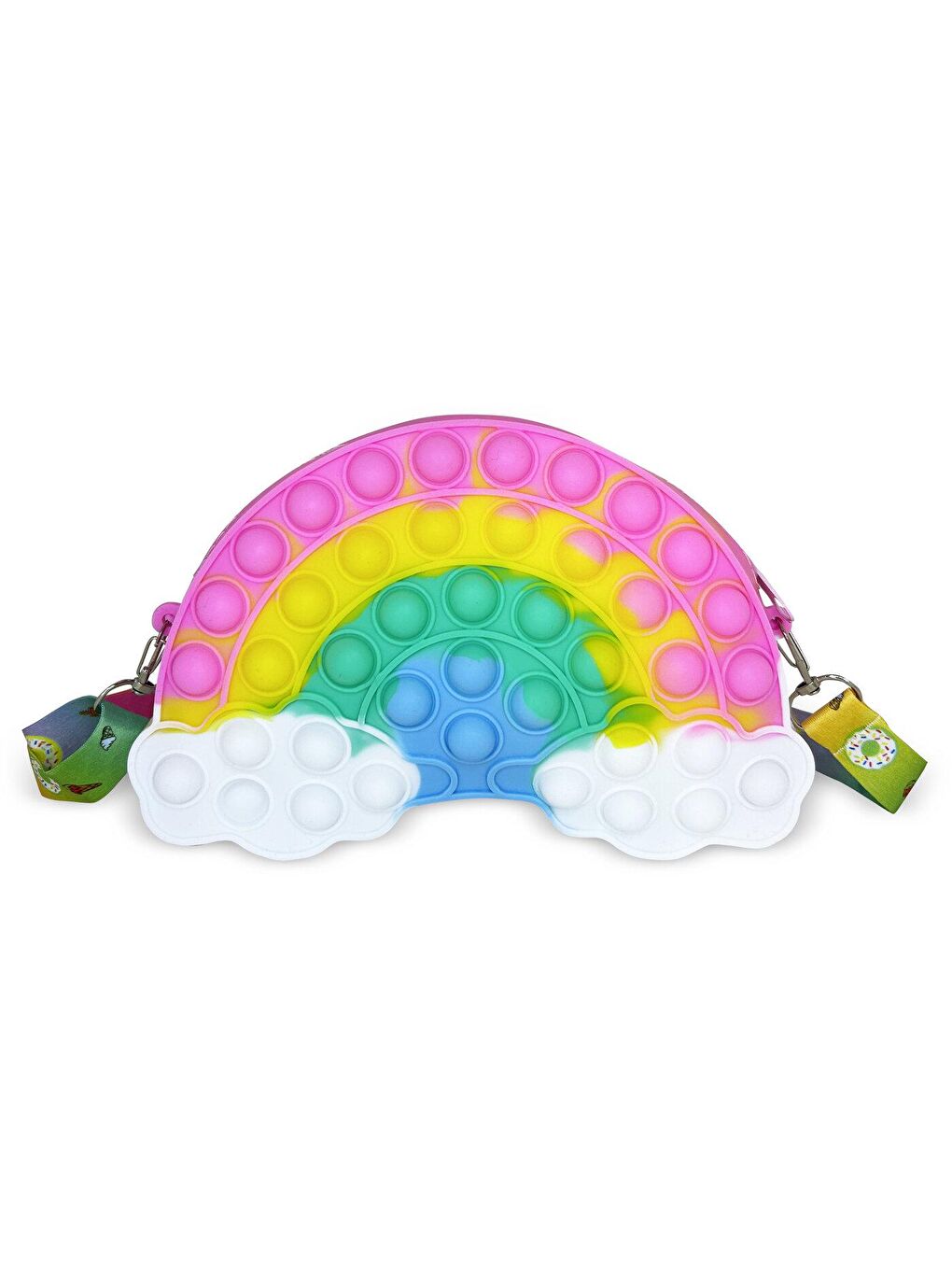 Karışık Pop It Silikon  Omuz Çantası-1