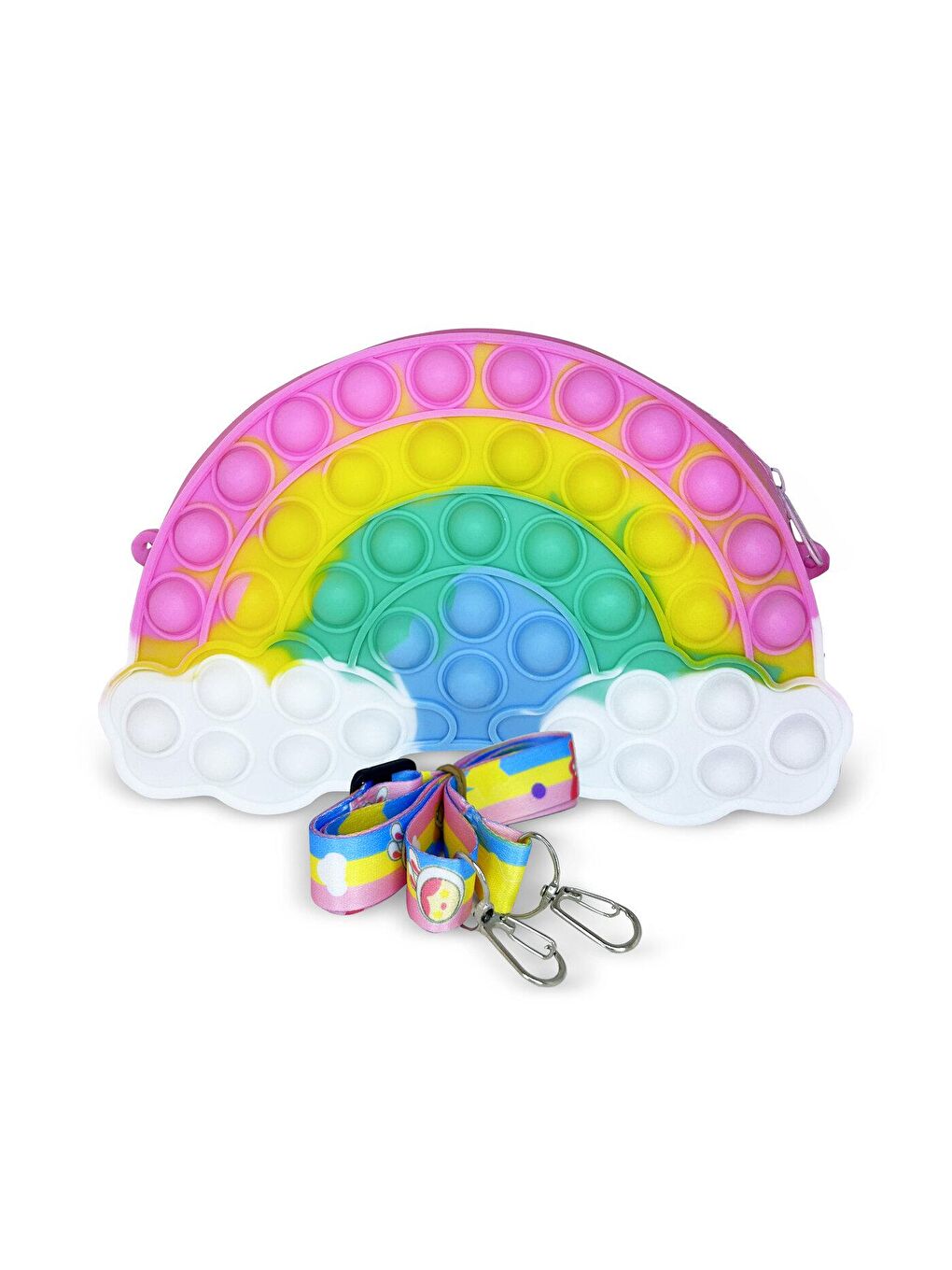 Karışık Pop It Silikon  Omuz Çantası-2