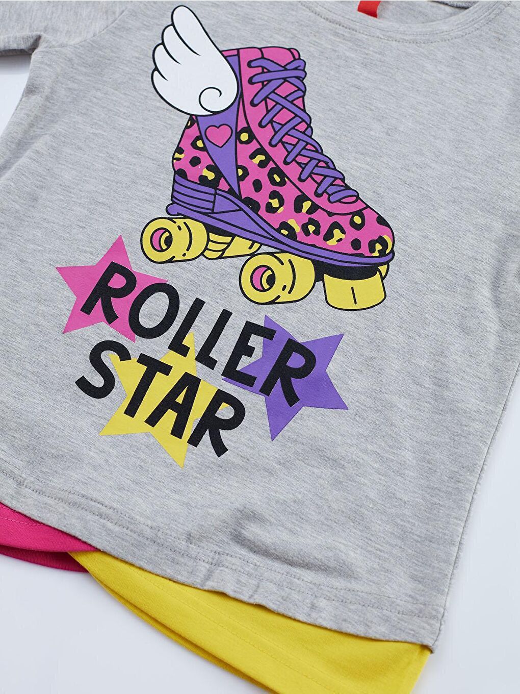 MSHB&G Karışık Roller Star Paten Kız T-shirt Tayt Takım - 4