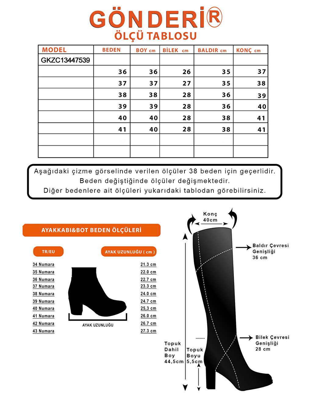 Taba-kahverengi Hakiki Deri Kadın Topuklu Fermuarlı Çizme 47539-3