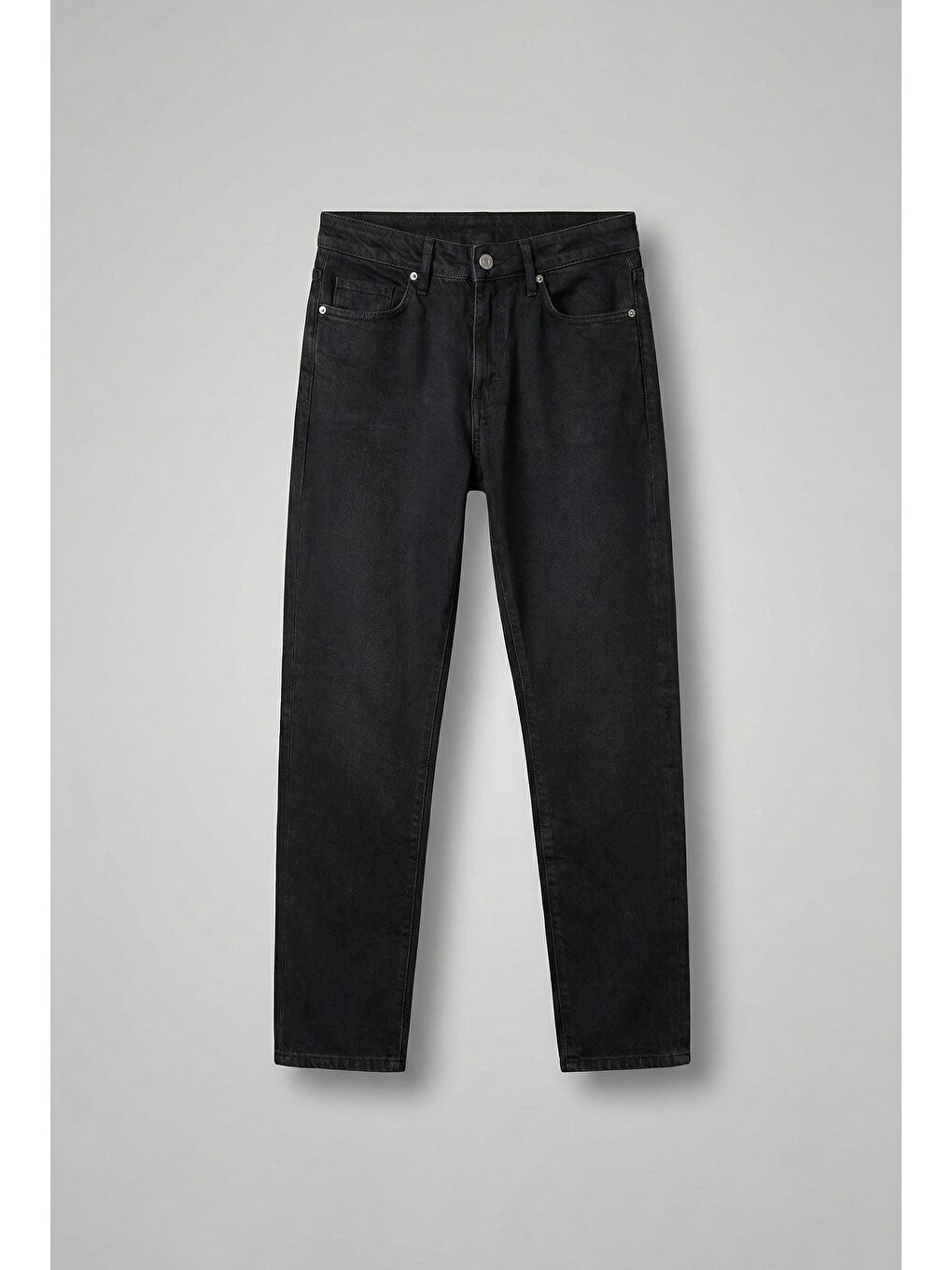 Erkek Boyfriend %100 Pamuk Jean Pantolon Siyah