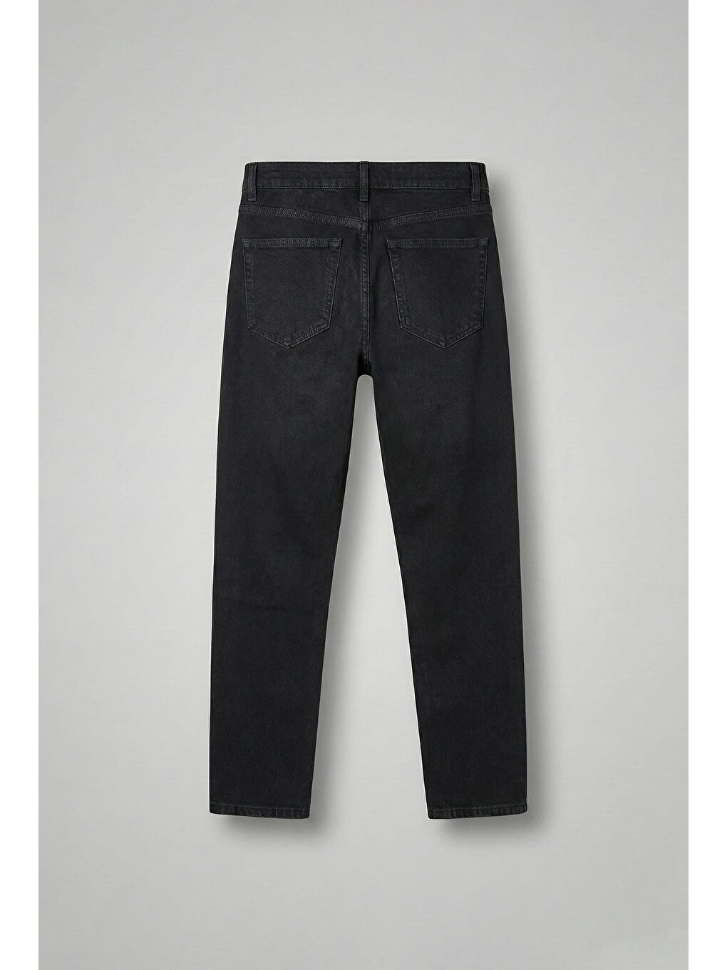 Erkek Boyfriend %100 Pamuk Jean Pantolon Siyah-1