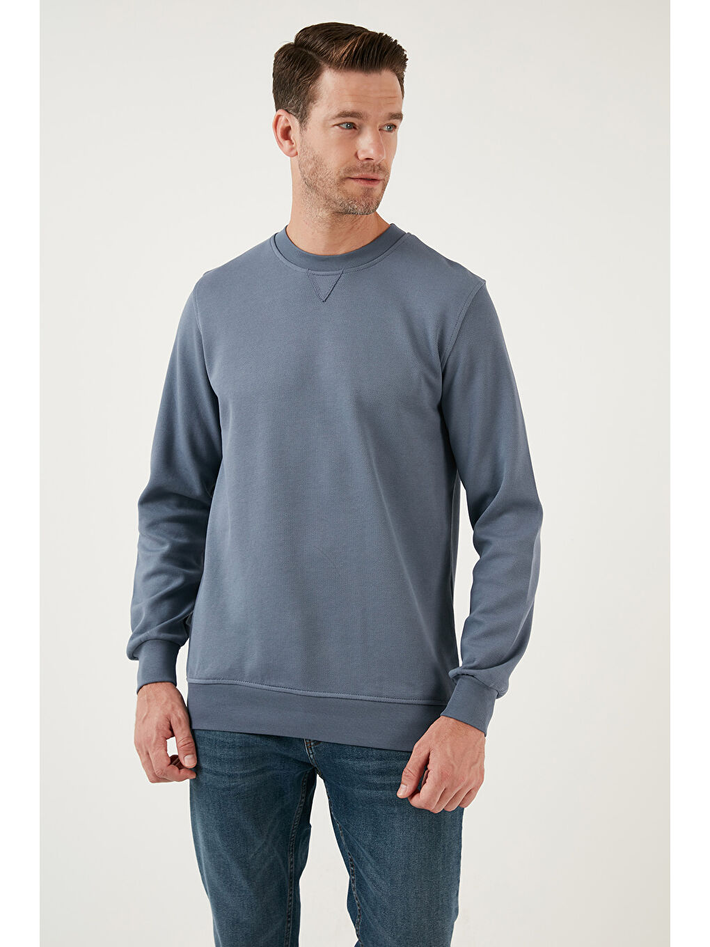 Mavi Pamuklu Regular Fit Bisiklet Yaka Erkek Sweat 5905453-5